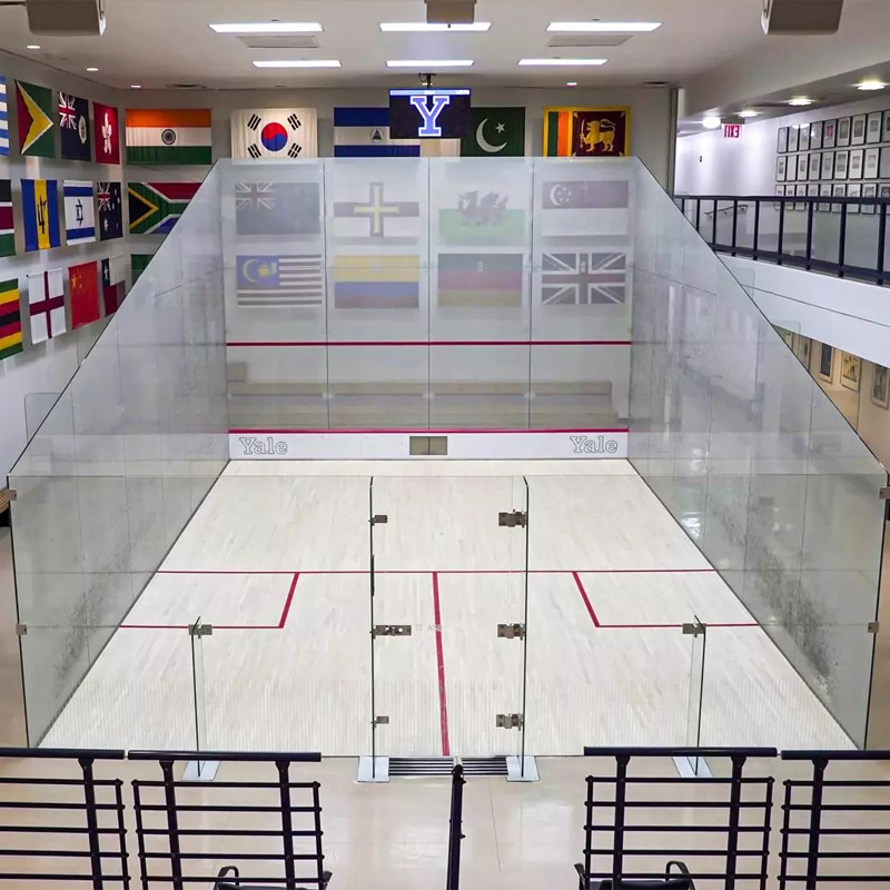 Precision Dimensions Fabricante de campos de squash totalmente em vidro com certificação WSF